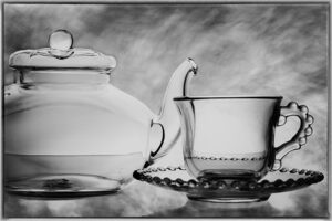 Valerie Interligi- Glass Teapot And Cup