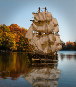 William Brown-Creative-Model Clipper Ship Composite On Lake-10 (IOM)